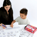 Abwischbare Puzzleteile mit Schreiblinien