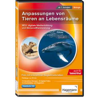 Anpassung von Tieren an Lebensräume tabletfähig