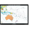 Australien + Ozeanien physisch/politisch, XXL