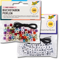 Buchstaben-Perlen eckig