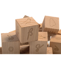 Buchstaben-Würfel Holzbox