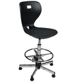 Ergostar Counter mit Chromfußring, höhenverstellbar