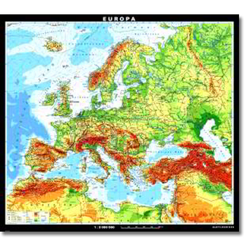 Europa physisch/politisch, L