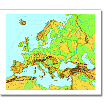 Europa Reliefformen/Landschaftsformen, L