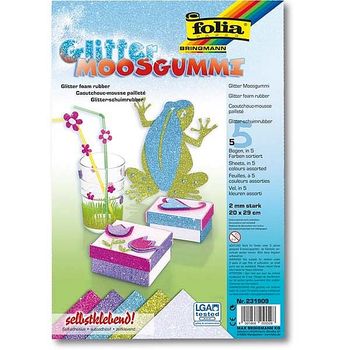 Glitter-Moosgummi