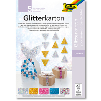 Glitterkarton-Block