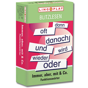 Immer, aber, mit & Co. – Blitzlesen