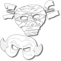 Kindermasken-Set Grusel