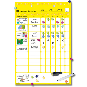 Klassendienst-Tafel