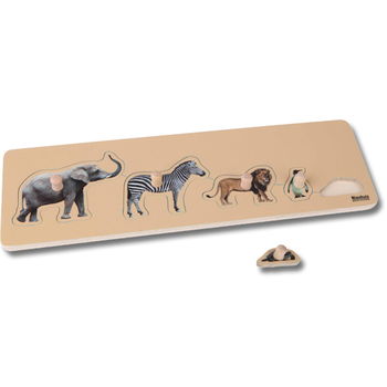 Kleinkind Puzzle: 5 Wildtiere