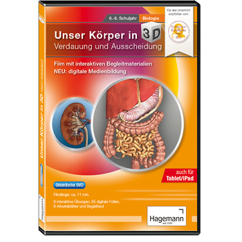 Körper 3D – Verdauung und Ausscheidung tabletfähig