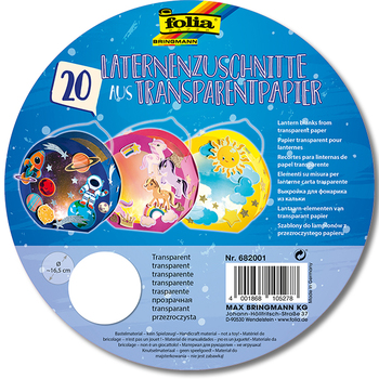 Laternenzuschnitte aus Transparentpapier