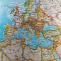 Leuchtglobus politische Kartografie