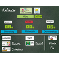 Magnetischer Kalender mit Klassendiensten, 76-tlg.