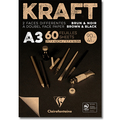 Packpapier-Block KRAFT, zweiseitig gefärbt