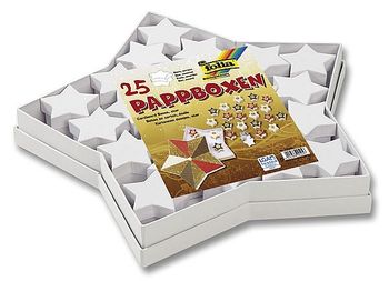 Pappschachteln Sterne, 25-teilig