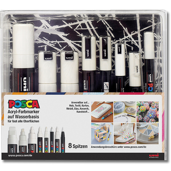 POSCA Marker UNI, 8er-Spitzensets
