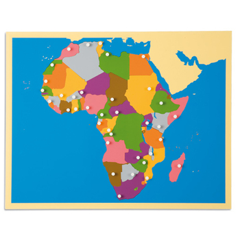 Puzzlekarte Afrika