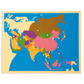 Puzzlekarte Asien