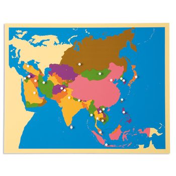 Puzzlekarte Asien