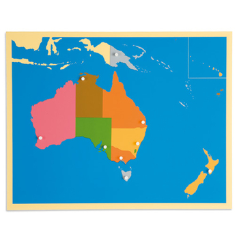 Puzzlekarte Australien
