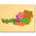 Puzzlekarte Österreich