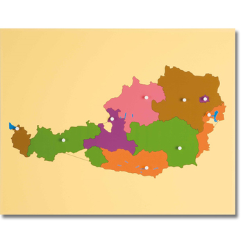 Puzzlekarte Österreich