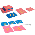 Sandpapierbuchstaben, Druckschrift + lateinische