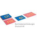 Sandpapierbuchstaben, Druckschrift + lateinische