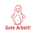 Siebdruck-Stempel Pinguin