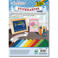 Stickkarton farbig sortiert
