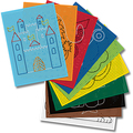 Stickkarton farbig sortiert