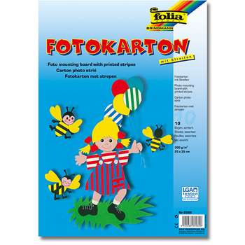 Streifen-Fotokarton 25 x 35 cm