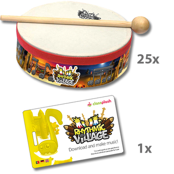Trommel-Kiste Rhythmic Village 1 + App