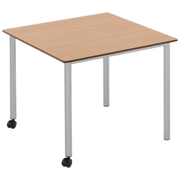 Vari² Quadrattisch 90 x 90 cm, fahrbar