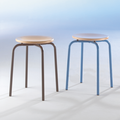 Vierfuß-Hocker HO1, stapelbar, Sitzhöhe 45 cm