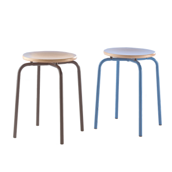 Vierfuß-Hocker HO1, stapelbar, Sitzhöhe 45 cm