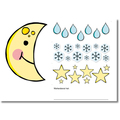 Wetter-Fensterfolien A3, 6 Stk.