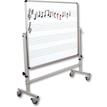 Whiteboard-Notentafel fahrbar